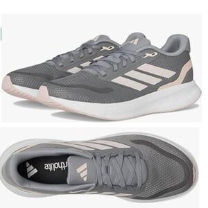 Adidas Women's Falcon 5 Lightweight Running‎ Shoe 3 Stripes Sports Grey Size 8